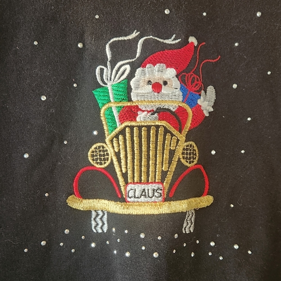 Santa Holiday Ugly Christmas Sweatshirt - Picture 2 of 3